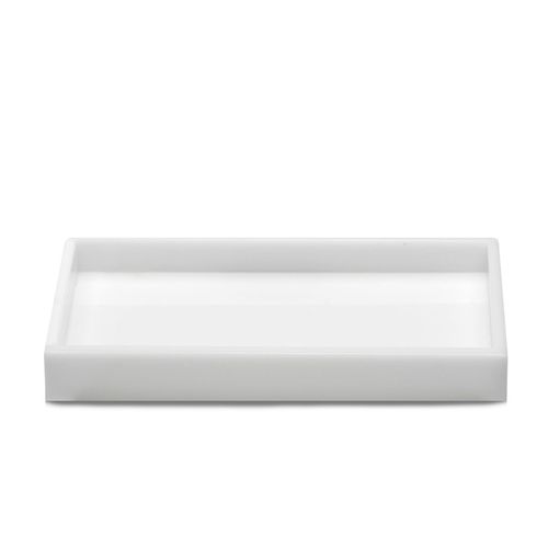Bandeja Dia a Dia Acrílico 18,5x9,5cm Branco