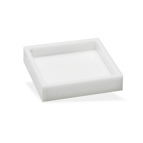 Bandeja Dia a Dia Acrílico 9,5x9,5cm Branco