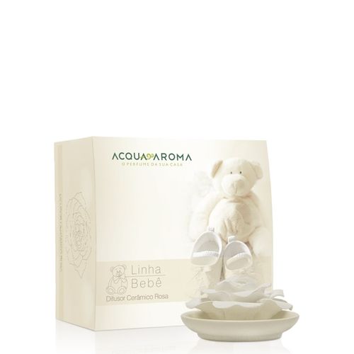 Difusor Cerâmico Bebê Flor Branco