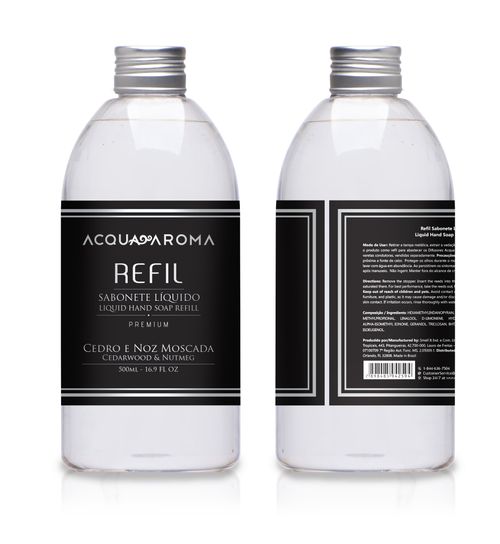 Sabonete Líquido Premium Refil 500ml Cedro e Noz Moscada