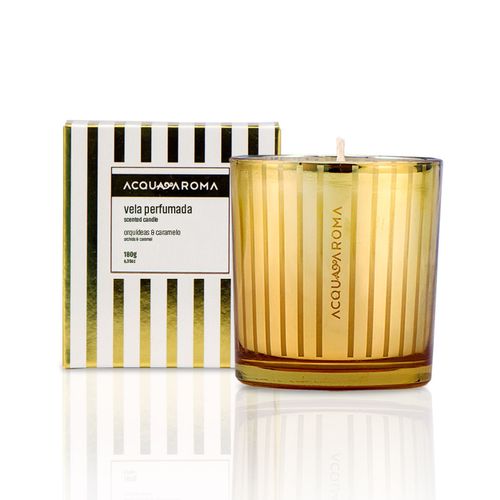 Vela Perfumada Lúmina 180g Orquídeas & Caramelo