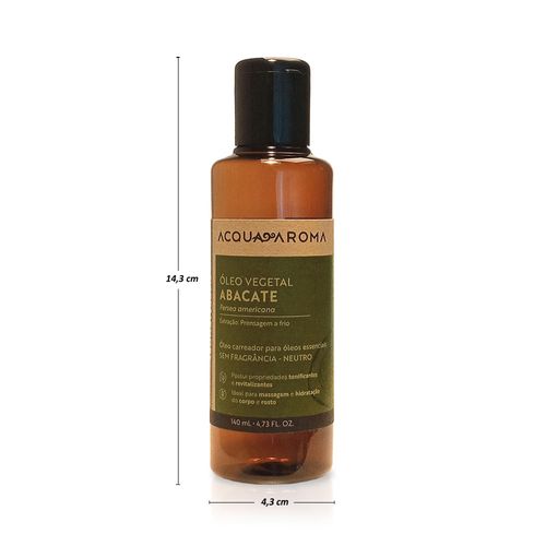 Óleo Vegetal Aromaterapia 140mL Abacate