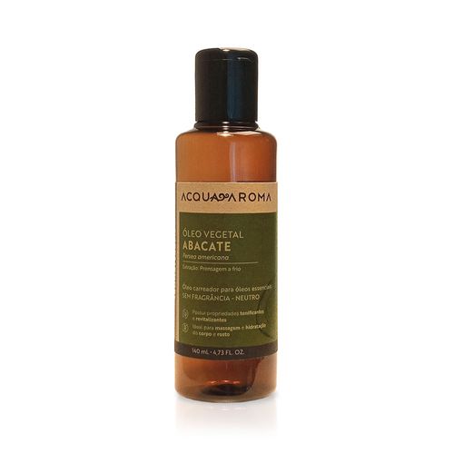 Óleo Vegetal Aromaterapia 140mL Abacate