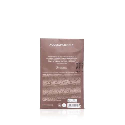 Envelope Perfumado Dia a Dia 12g Cedro e Noz Moscada