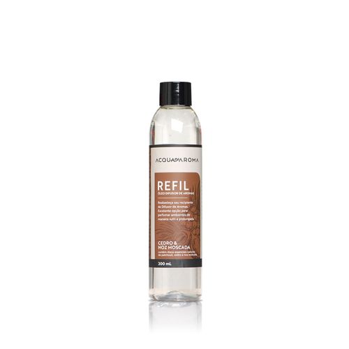 Difusor Varetas Dia a Dia Refil 200ml Cedro e Noz Moscada