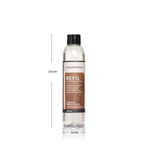 Difusor Varetas Dia a Dia Refil 200ml Cedro e Noz Moscada