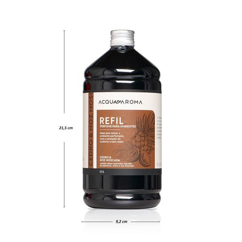 Perfume para Ambientes Dia a Dia Refil 1,1L Cedro e Noz Moscada