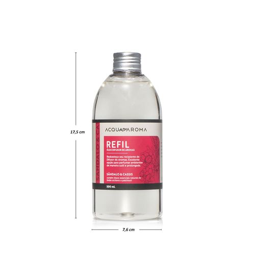 Difusor Varetas Dia a Dia Refil 500ml Sândalo e Cassis