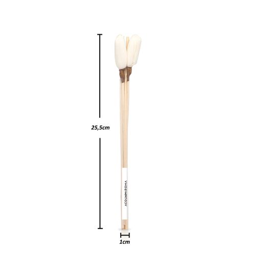 Varetas Difusoras Dia a Dia 25cm Rattan Tulipa Fechada c/ 8 Natural