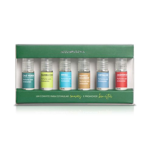Kit Experiência Acqua Aroma 5mL 6 Fragrâncias Grupo 2
