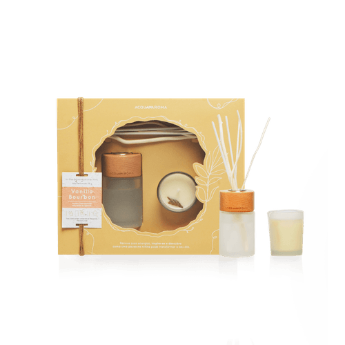 Kit Naturals Vela 50g + Dif. 70ml Vanilla Bourbon