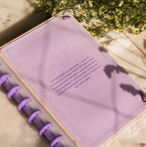 Caderno Perfumado Essência P Lavanda