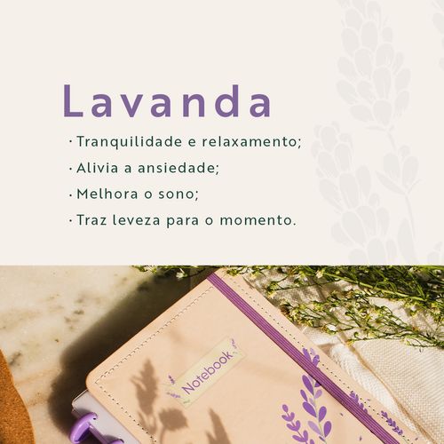 Caderno Perfumado Essência P Lavanda