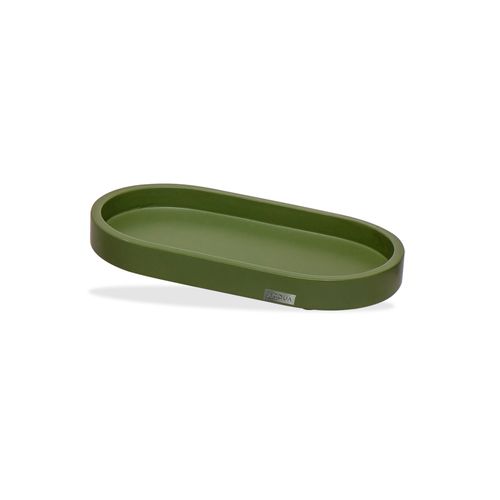 Bandeja Dia a Dia M 21,5x11,5cm Folhas Verdes