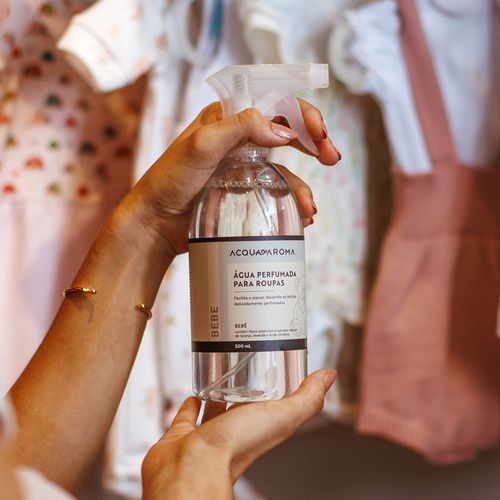 Água Perfumada para Roupas Bebê Novo 500ml Bebê