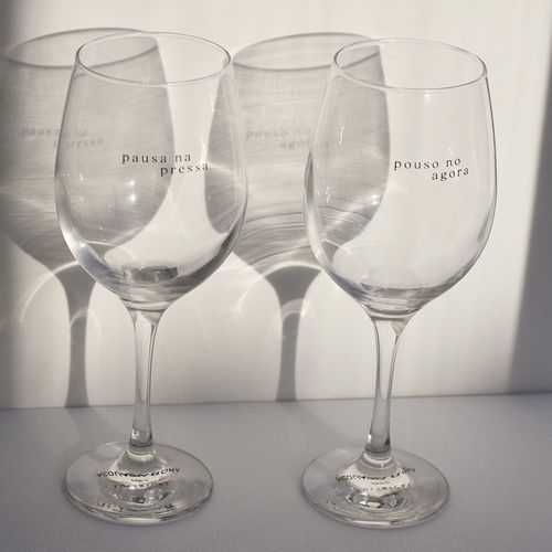 Dupla de Taças Eulíricas para Acqua Aroma 490mL Transparente