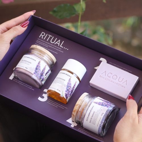 Kit Ritual Banho Relaxante Lavanda & Sândalo