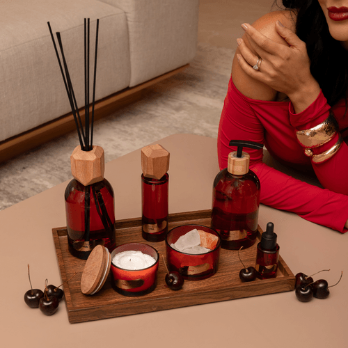 Combo Acqua Casa Cláudia Velvet Cherry Completo