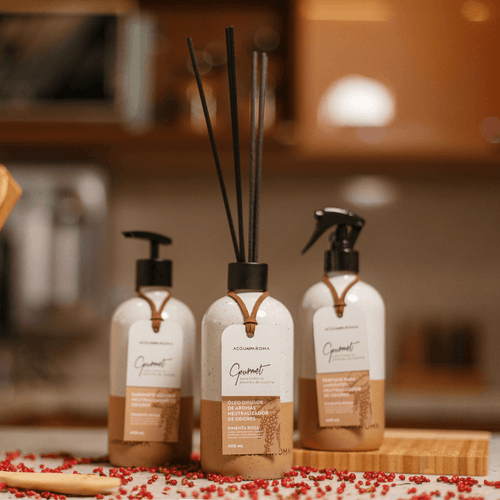 Combo Cozinha Gourmet 400ml Pimenta Rosa